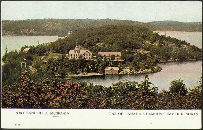 Port Sandfield, Muskoka, one of Canada's famous summer resorts