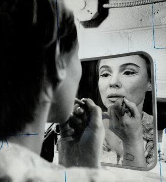 Makeup session for crest's Caesar and Cleopatra