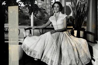 Clothes with personality: Ballet dancer Margaret Illmann loves romantic styles: like this favorite dress - her grandmother's remodelled lemon yellow debutante ball gown
