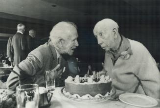 Painter A. Y. Jackson is 91. Painter A. Y. Jackson (right), one of the founders of the Group of Seven, celebrates his 91st birthday with A. J. Casson,(...)