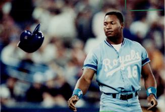 Bo knows helmet tossing: It was that kind of day for Kansas City outfielder Bo Jackson: who struck out three times and was caught trying to steal third on his only trip to the basepaths