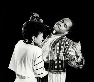 New meaning to an old routine, Freddie Jackson last night brought a young woman named Camille from the audience and used her as a foil for an extravag(...)