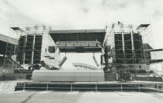 Is it a stage or a movie set?, The CNE's Grandstand looked more like the skeleton of a D