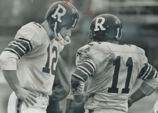 Riders: Russ Jackson, left, and Ron Stewart