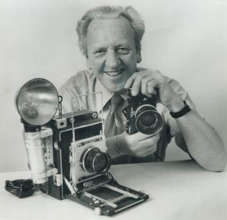 Photographer Norman James, retiring today after 40 years with The Star, had used the bulky old speed Graphic camera and the modern 35-millimetre Nikon