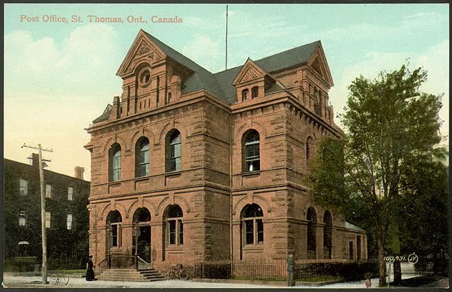 Post Office, St. Thomas, Ontario, Canada – All Items – Digital Archive :  Toronto Public Library