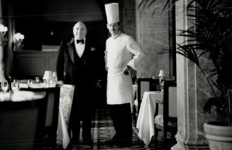 Royal York hotel, Maitre d' Louis Jannetta and chef George McNeill in the new Imperial Room