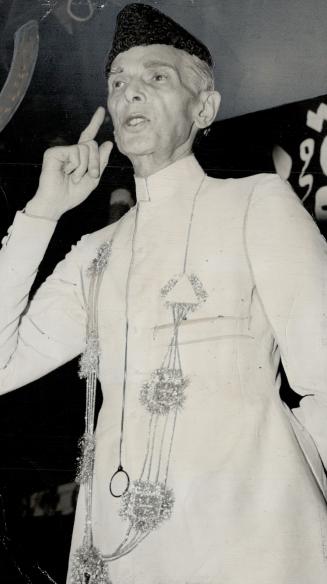 Moslem league president Mohammed Ali Jinnah leaves India for London Sunday, he announced