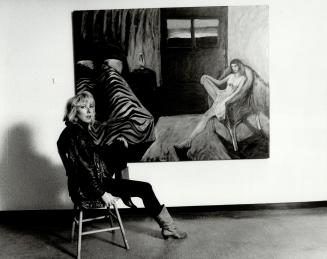 Rae Johnson poses with her masterful study in loneliness, The Dawn