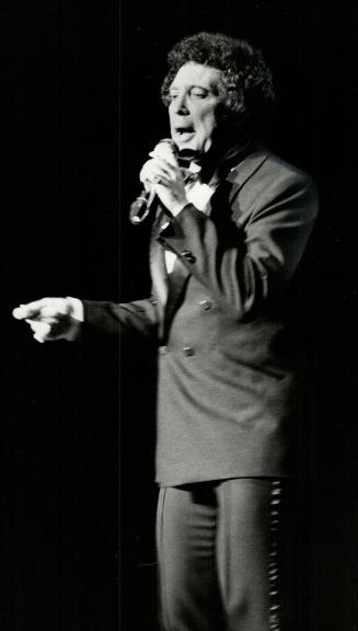 Rehashing old tunes: Tom Jones trotted out all his old hits at the O'Keefe Centre last night, including Delilah, Green Green Grass Of Home and What's New Pussycat?