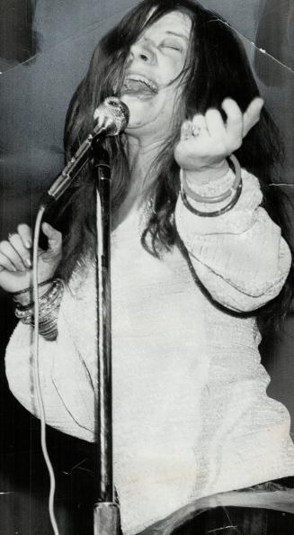 Janis Joplin at the O'Keefe. When she sings there's sex and there's guts