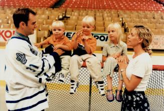 Curtis Joseph wife Nancy and Tristan, Taylor and Madison
