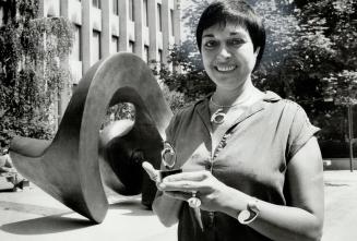 Sculptor: Maryon Kantaroff stands in front of one of her larger works, Prometheus, at Osgoode Hall