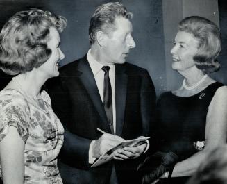 Danny Kaye was guest of honor last night at party after his opening at O'Keefe Centre, which was the Opera Women's committee theatre night. With Mr. K(...)