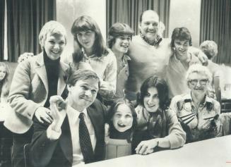 New Etobicoke controller Morley Kells celebrates with daughter Louise, wife Gloria, mother Lola and, back row from left, sister-in-law Donna, daughter(...)