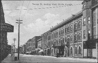 Dunlop Street, looking west, Barrie, Canada