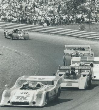 On his way to winning Can-Am race at Mosport yesterday is Charlie Kemp of Jackson, Miss