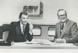Lloyd Robertson (left) and Harvey Kirck will give CTV a Canadian monopoly on star anchormen when they launch their two-men newscast