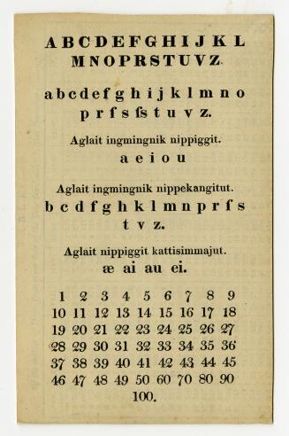 [Alphabet and number card]