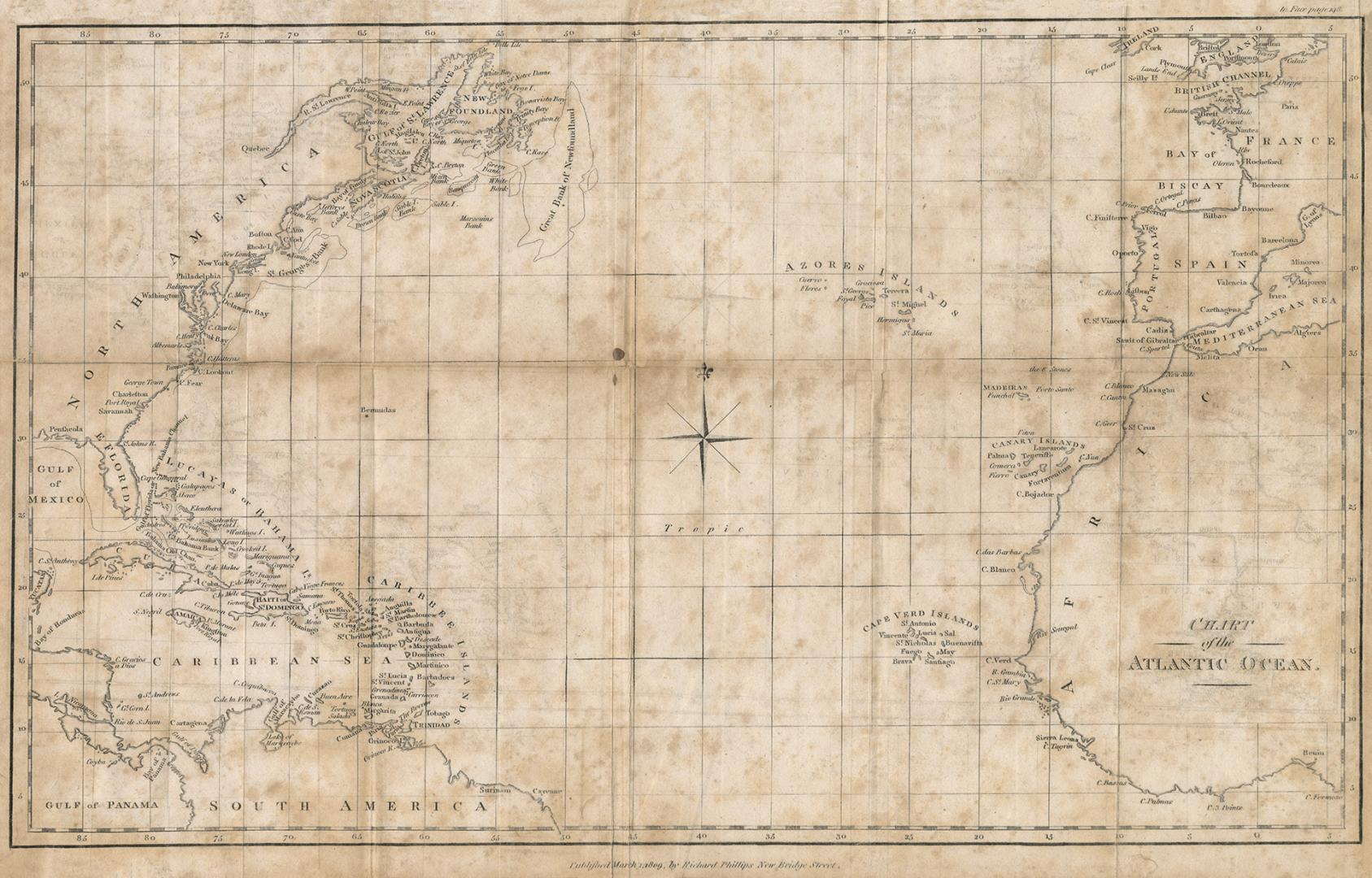 Chart of the Atlantic Ocean
