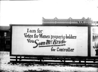 Votes for women billboard