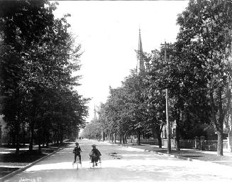 Jarvis Sreet, looking north across Gerrard Street
