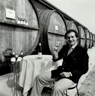 Toast to success: Don Ziraldo, presdient of Inniskillin, samples one of his wines, which are winning awards overseas