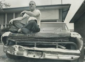 Stock car driver George Rueffer of Port Credit is a contender for the points championship at Pinecrest Speedway in his 1965 Chevelle. Rueffer ranks se(...)