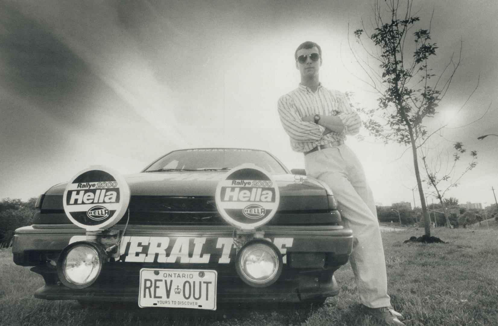 Pacesetter: If you're not scaring yourself, you're not going fast enough, says 23-year-old rally driver Andy Browning, who already has four titles to his credit