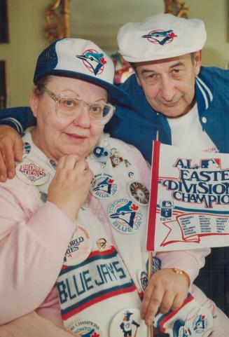 Jay's fans grounded. Chariotte and Phillip Good of Willowdale are dressed to cheer after friends and family gave them tickets to spring training for t(...)