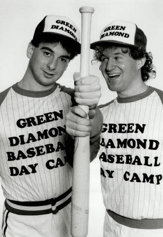 Baseball camp: North York's Wesley Pollock (left) and Michael Belz, both 22, are opening the Green Diamond Baseball Day Camp next summer at the Bruce's Mill Conservation Area