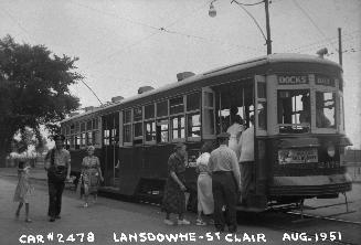 T.T.C., #2478, at Earlscourt loop, St. Clair Avenue W., southwest corner Lansdowne Avenue, Toronto, Ontario