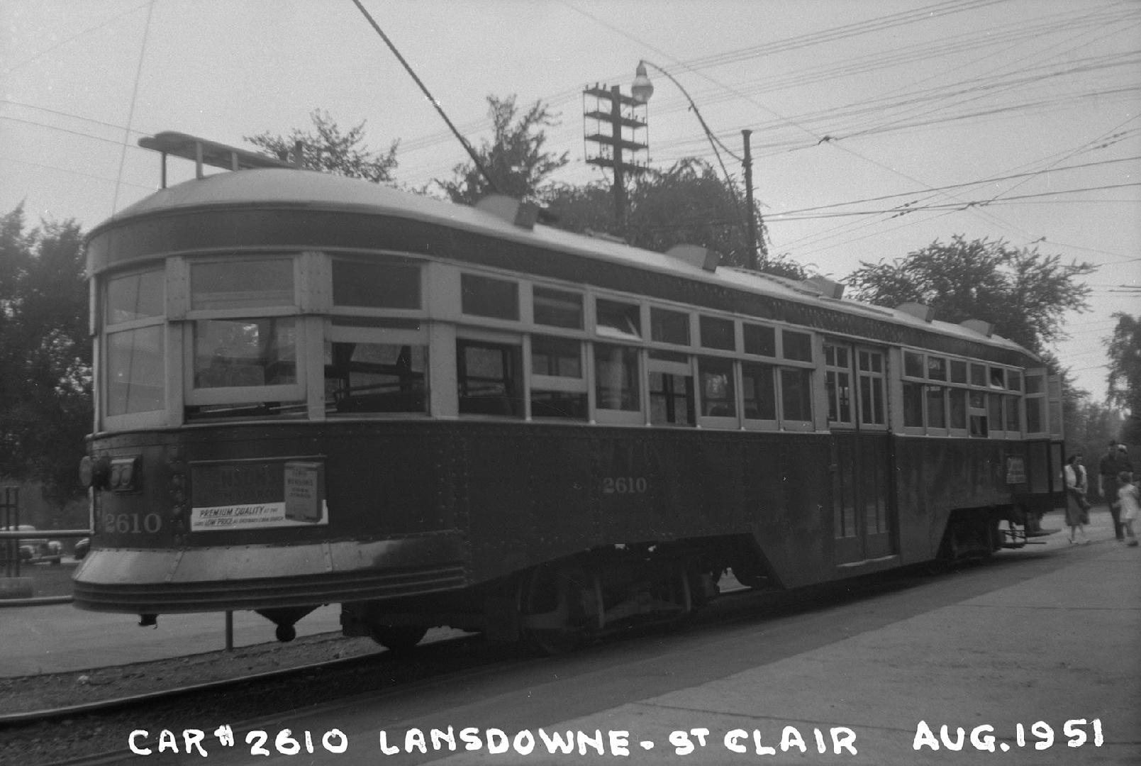 T.T.C., #2610, at Earlscourt loop. Toronto, Ontario
