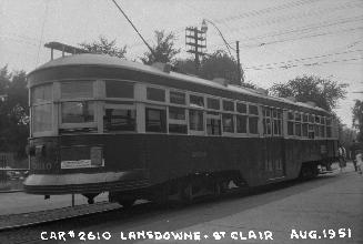 T.T.C., #2610, at Earlscourt loop. Toronto, Ontario