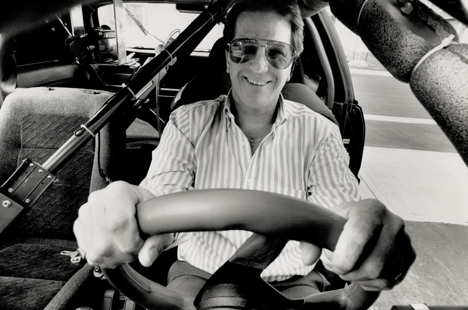 Behind the wheel
