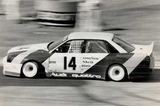 Das Wunderkar: Audi, its model 200 Turbo quattro dominating the competition in its first Trans-Am season, will field at least two of its four-wheel drive machines at Mosport Park this weekend