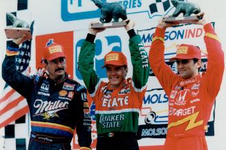 Rahal (l), Fernandez (c), Zanardi (r)