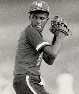 He looks good: Lefty Ramon Tapia pitched a seven-inning complete game for the Dominican Mercedes team last night as they trounced a bantam team from Leaside 10-5