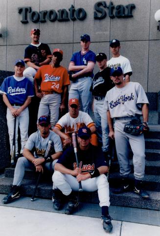 A talented bunch: Ten of 11 ballplayers who made grade and were selected to The Star's allstar squad strike a pose recently