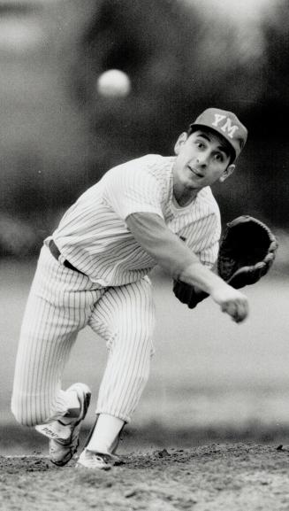 Great stuff: York Memo pitcher Claudio Marchese was almost flawiess, hurling a one-hitter in season opener against the Silverthorn Spartans