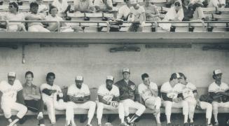 Blue Jays are on the losing end of the score yesterday at Exhibition Stadium