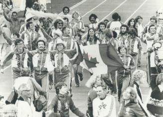 Canadian team during closing ceremony
