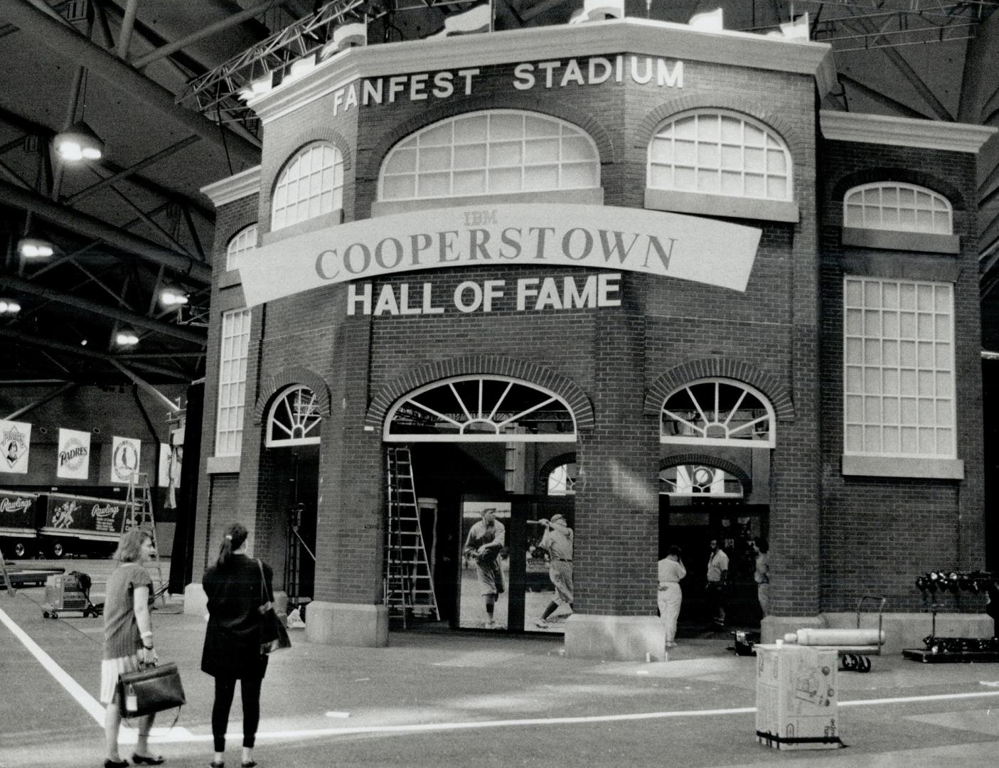 Hall of Fame display is readied