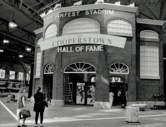 Hall of Fame display is readied