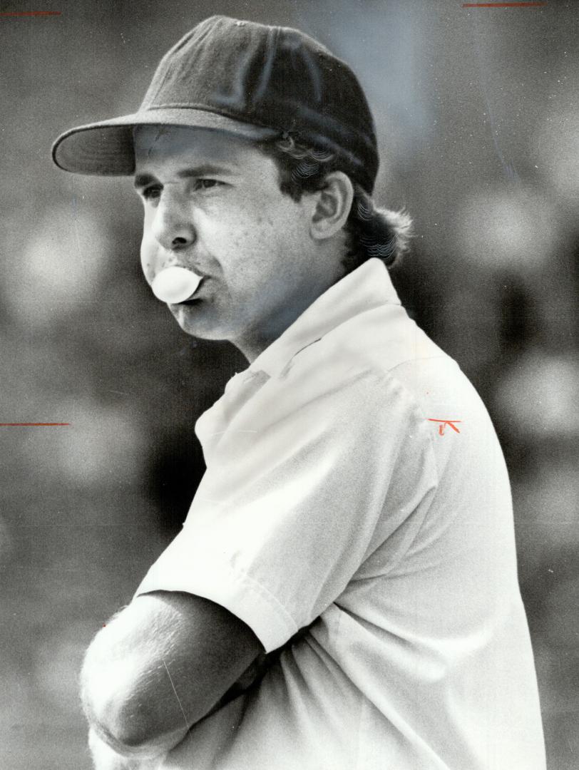 Bubbling umpire Al Contant. His partner took over truck deliveries