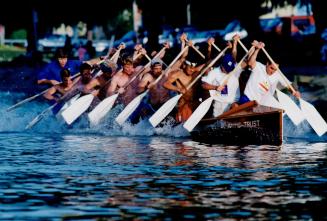 Canoe champs work out. The Mississauga Canoe club gets in a good workout on the Credit River in preparation for the national championships this weeken(...)