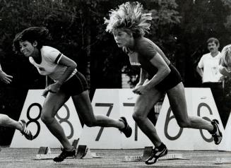 July 31st. Edmonton. Twilight meet to give competitors a chance to run against other commonwealth members and Diane Jones-Konahowski (check spelling) (...)