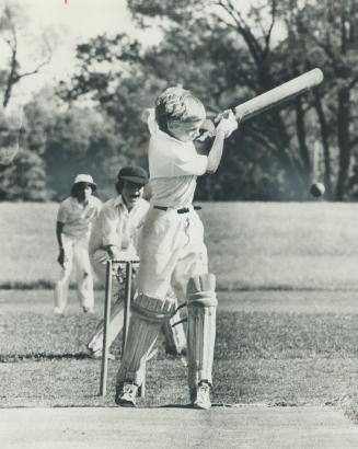 When everything is cricket. In a cricket game in Aurora, Scott Cole bats for St. Andrew's College against Upper Canada College of Toronto. The game's (...)