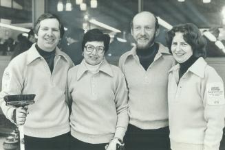 Skip Bob Widdis, Yvonne Smith, Paul carriere and Sandy Widdis (left to right) are heading for National mixed championships