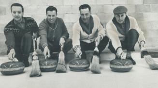 Firing at the Brier - Al Claney (l), Ray McGeo, Keith Jewett and Skip Ray Grant